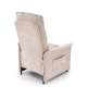 Lenestol NAXOS - reclinerfunksjon - beige stoff