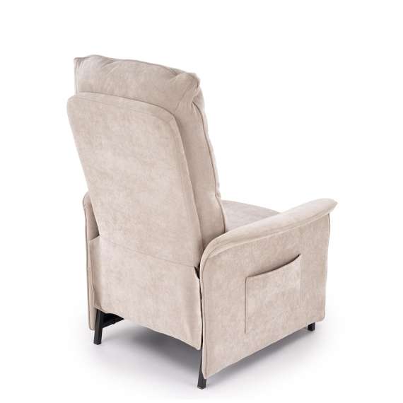 Lenestol NAXOS - reclinerfunksjon - beige stoff