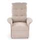 Lenestol NAXOS - reclinerfunksjon - beige stoff