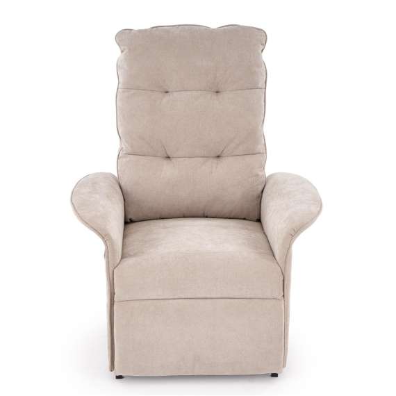 Lenestol NAXOS - reclinerfunksjon - beige stoff