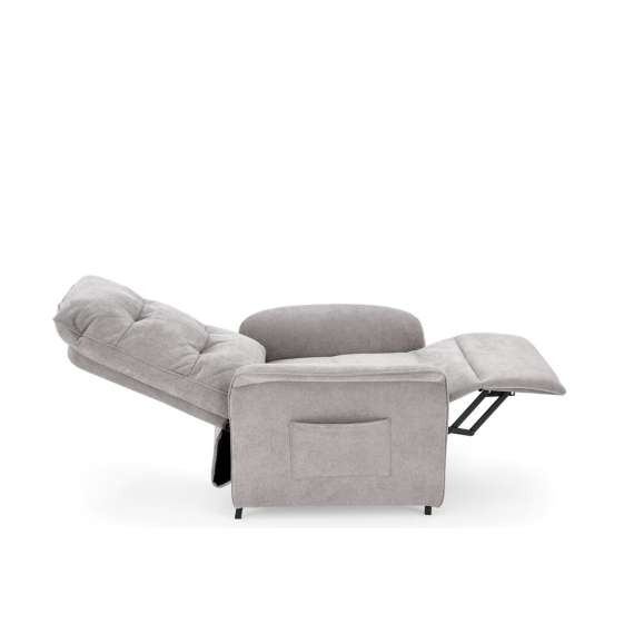Lenestol NAXOS - reclinerfunksjon - grå stoff
