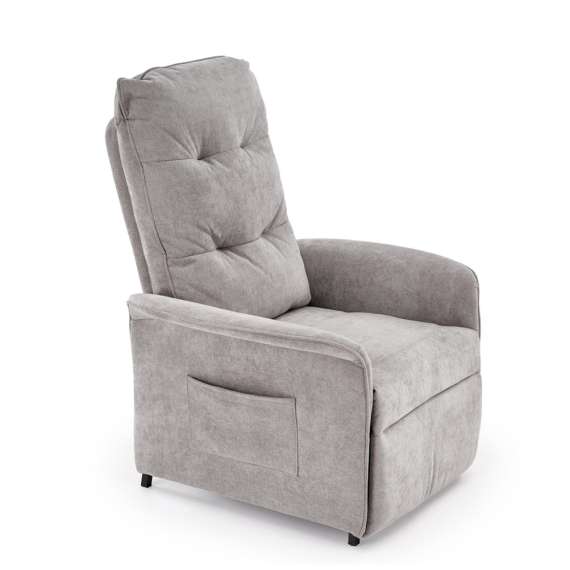 Lenestol NAXOS - reclinerfunksjon - grå stoff