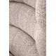 Lenestol JACKIE - beige - svart metall ben