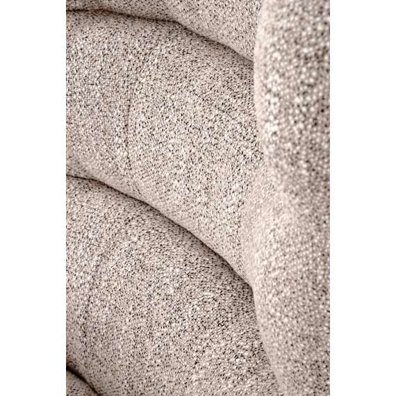 Lenestol JACKIE - beige - svart metall ben