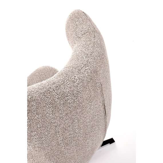 Lenestol JACKIE - beige - svart metall ben