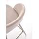 Barstol Massa - beige velvet - cashmere bein