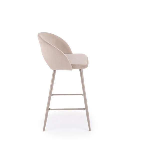 Barstol Massa - beige velvet - cashmere bein