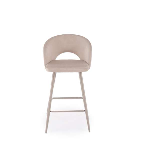 Barstol Massa - beige velvet - cashmere bein
