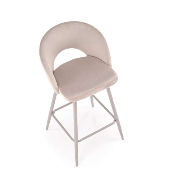Barstol Massa - beige velvet - cashmere bein