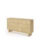 Kommode Nabu 154x83 cm - eik - 6 skuffer - japandi