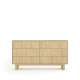 Kommode Nabu 154x83 cm - eik - 6 skuffer - japandi