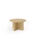 Sofabord Nabu 90 cm - eik - rundt bord - japandi stil