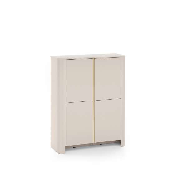 Skap Bari 103x132 cm - cashmere - 4 dører