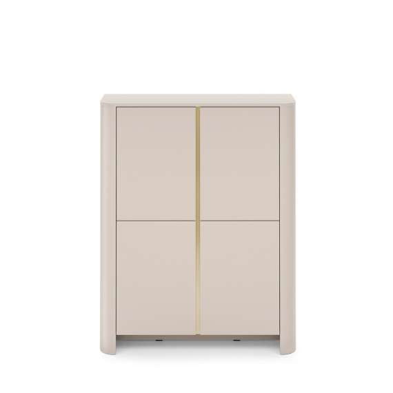 Skap Bari 103x132 cm - cashmere - 4 dører