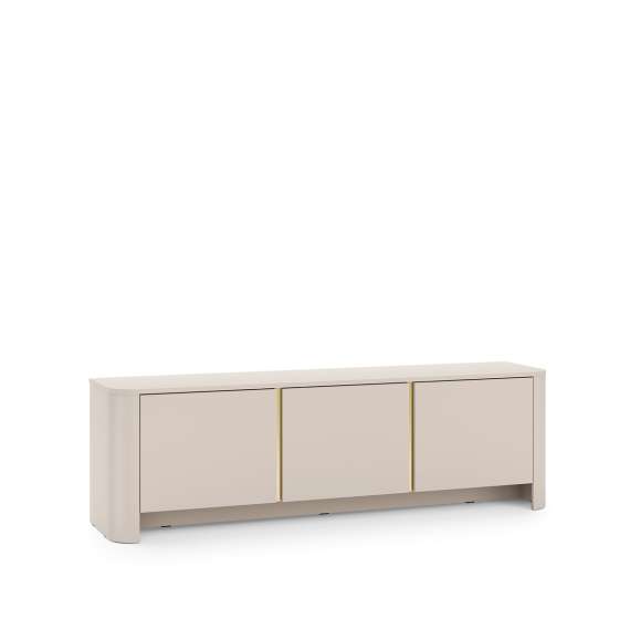 Tv-benk Bari 168x52 cm - cashmere - 3 dører