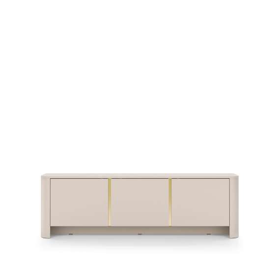 Tv-benk Bari 168x52 cm - cashmere - 3 dører