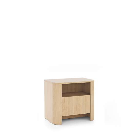 Nattbord Bari 52x58 cm - eik - 1 skuff