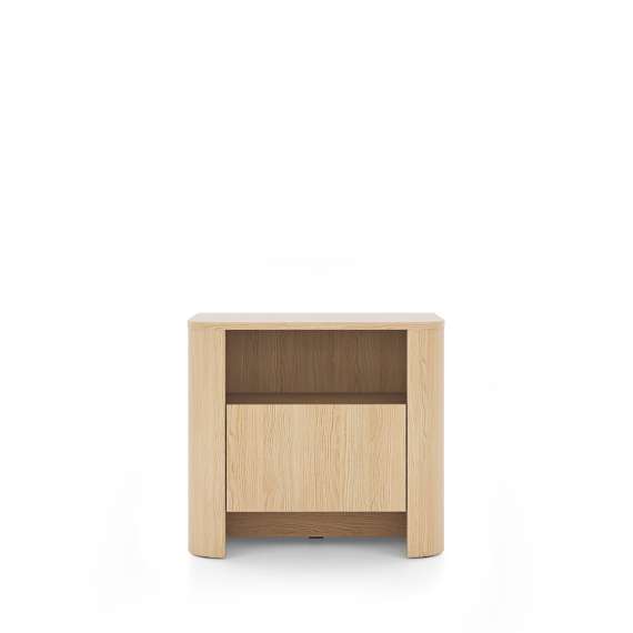 Nattbord Bari 52x58 cm - eik - 1 skuff