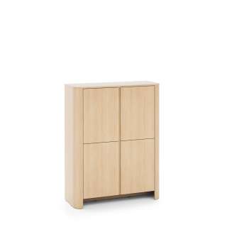 Skap Bari 103x132 cm - eik - 4 dører