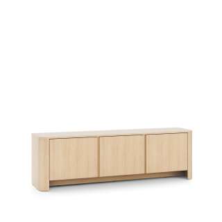 Tv-benk Bari 168x52 cm - eik - 3 dører