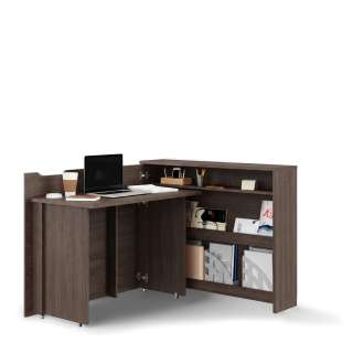 Work Concept skrivebord 115 cm - Sammenleggbart skrivebord - mørk eik
