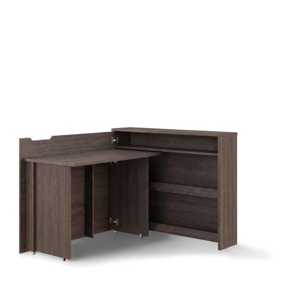 Work Concept skrivebord 115 cm - Sammenleggbart skrivebord - mørk eik