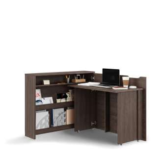 Skrivebord Work Concept 115 cm - Sammenleggbart skrivebord - mørk eik