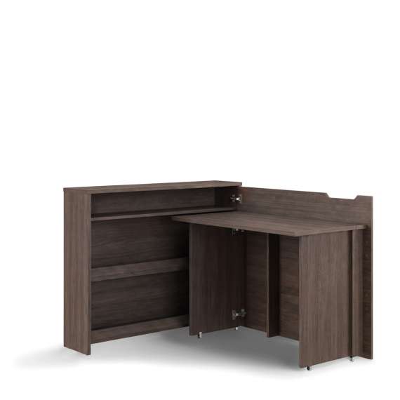 Skrivebord Work Concept 115 cm - Sammenleggbart skrivebord - mørk eik