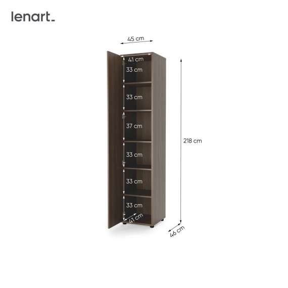 Skap til Bed Concept 45x218 - mørk eik