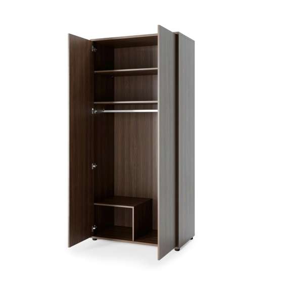Garderobeskap til Bed Concept 101x218 - mørk eik