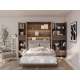 Garderobeskap til Bed Concept 101x218 - mørk eik