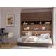 Garderobeskap til Bed Concept 101x218 - mørk eik
