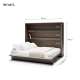 Skapseng Bed Concept 160x200 - horisontal - mørk eik