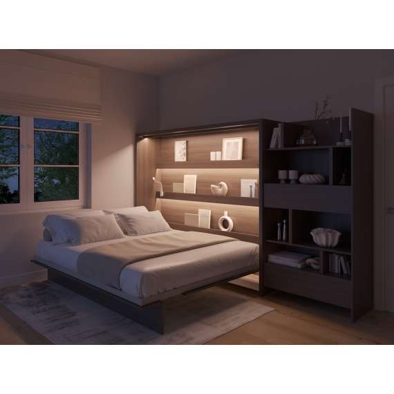 Skapseng Bed Concept 160x200 - horisontal - mørk eik