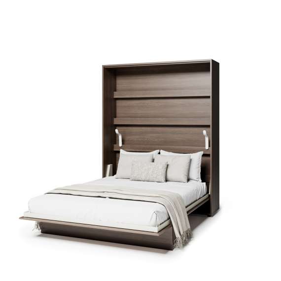 Skapseng Bed Concept 160x200 - vertikal - mørk eik