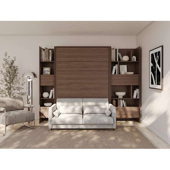 Skap 2D til Bed Concept skapseng - mørk eik