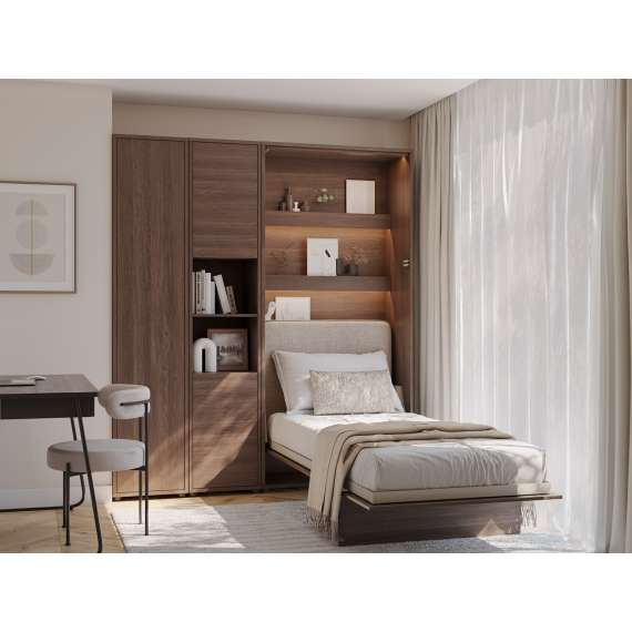 Skap til Bed Concept skapseng - mørk eik