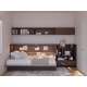 Skapseng Bed Concept 90x200 - horisontal - mørk eik