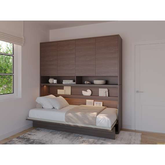 Skapseng Bed Concept 90x200 - horisontal - mørk eik