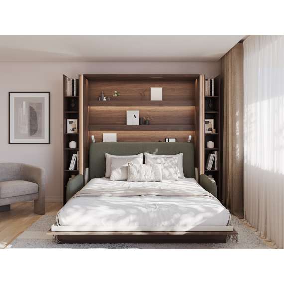 Skapseng Bed Concept 90x200 - horisontal - mørk eik