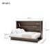 Skapseng Bed Concept 120x200 - horisontal - mørk eik
