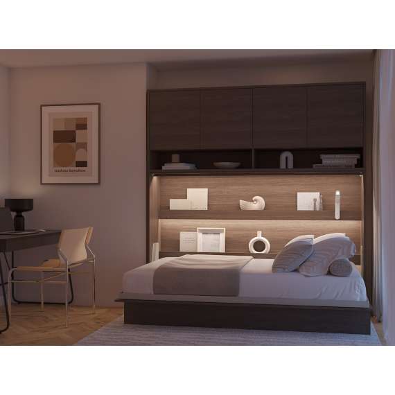 Skapseng Bed Concept 120x200 - horisontal - mørk eik