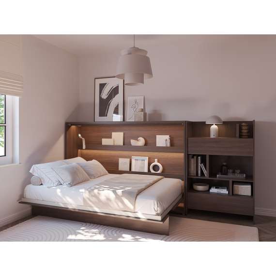 Skapseng Bed Concept 120x200 - horisontal - mørk eik