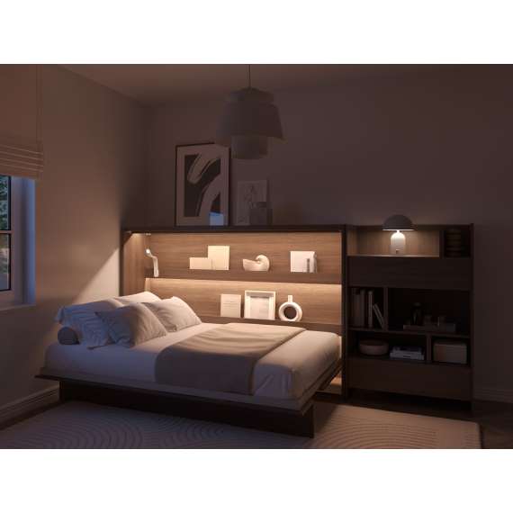 Skapseng Bed Concept 120x200 - horisontal - mørk eik