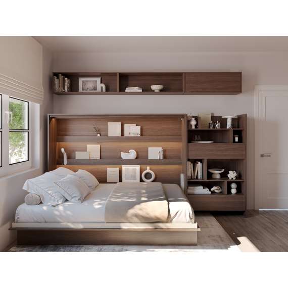 Skapseng Bed Concept 140x200 - horisontal - mørk eik