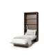 Skapseng Bed Concept 90x200 - vertikal - mørk eik