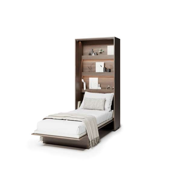 Skapseng Bed Concept 90x200 - vertikal - mørk eik