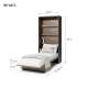 Skapseng Bed Concept 90x200 - vertikal - mørk eik