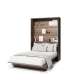 Skapseng Bed Concept 140x200 - vertikal - mørk eik