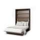 Skapseng Bed Concept 140x200 - vertikal - mørk eik